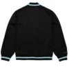 San Jose Sharks Black And Blue Varsity Jacket Back