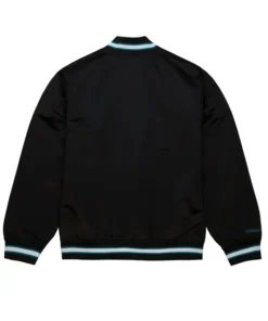 San Jose Sharks Black And Blue Varsity Jacket Back