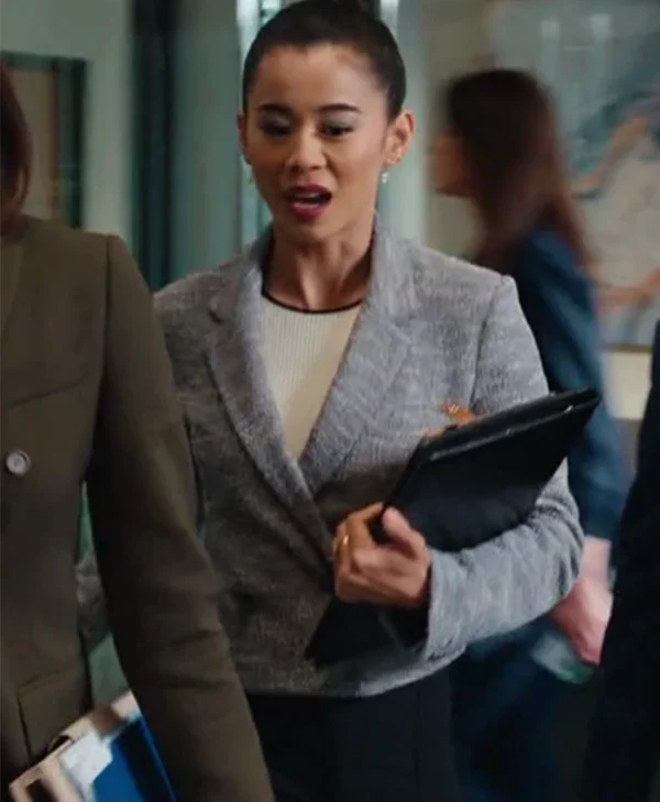 Sarah Franklin Matlock S01 Cropped Tweed Blazer
