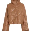 Saxa Ragnarok S03 Brown Puffer Jacket For Sale