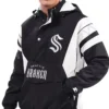 Seattle Kraken Black Anorak Starter Pullover Jacket