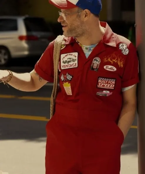 Seth Rogen Platonic 2023 Red Jumpsuit