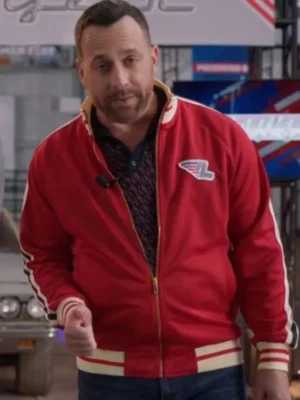 Shifting Gears 2024 Ray Galletti Red Bomber Jacket
