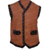 get Ajax The Warriors James Remar Brown Leather Vest