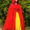 Snow White Rachel Zegler Red Cape Coat For Sale