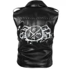 Spider-Punk Leather Vest inspired by Hobie Brown in Spider-Man Across the Spider-Verse