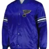 St Louis Blues Blue Satin Varsity Jacket