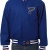 St Louis Blues Blue Wool Varsity Jacket