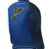 St Louis Blues Satin Starter Varsity Jacket
