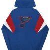 St. Louis Blues Half-Zip Vintage Hooded Jacket