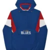 St. Louis Blues Vintage Half-Zip Hooded Jacket