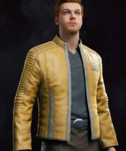 Star Wars Jedi Survivor Cal Kestis Yellow Leather Jacket
