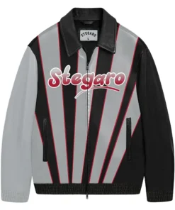 Stegaro Black And Grey Gangster Jacket