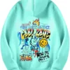 Stegaro Cool Zone Teal Pullover Hoodie