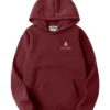 Stegaro Money Moves Pullover Maroon Hoodie