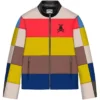 Stegaro Multicolor Leather Zip-Up Jacket
