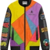 Stegaro Picasso Color Block Leather Jacket