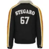 Stegaro Puffer Black Fur Jacket For Sale