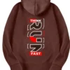 Stegaro Think Run Fast Brown Hoodie