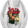 Stegaro Tokyo Street White Pullover Hoodie