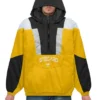 Stegaro Yellow And Black Half Zip Pullover Jacket