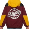 Stegaro Yellow And Maroon Half Zip Pullover Jacket