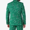 Stylish Cool Circuit Green Printed Suit Back