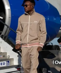 Super Bowl LIX 2025 DeAndre Hopkins Beige Tracksuit