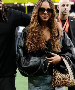 Super Bowl LIX Halftime Show 2025 Blue Ivy Leather Jacket