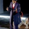 Super Bowl LIX Halftime Show Samuel Jackson Blue Coat