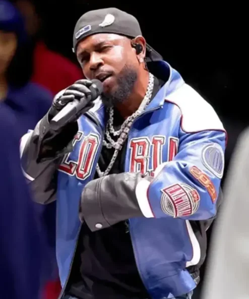 Super Bowl LIX Kendrick Lamar Gloria Leather Zip Up Jacket