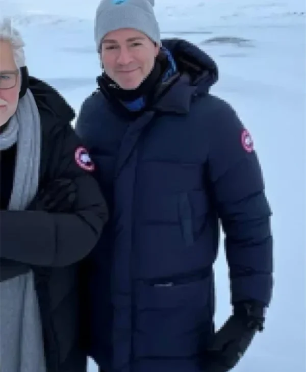 Superman Peter Safran Navy Blue Puffer Coat
