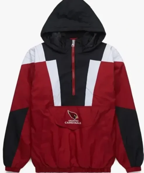 Team Arizona Cardinals Red And Black Starter Jacket
