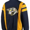 Team Nashville Predators Half-Zip Pullover Blue Jacket