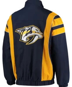 Team Nashville Predators Half-Zip Pullover Blue Jacket
