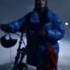 The Åre Murders 2025 Hanna Ahlander Blue Puffer Jacket