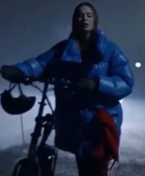 The Åre Murders 2025 Hanna Ahlander Blue Puffer Jacket