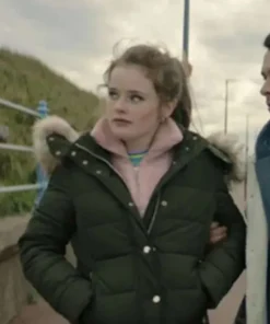 The Bay Abbie Armstrong Green Puffer Jacket