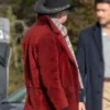 The Housemaid 2025 Paul Feig Red Shearling Blazer For Men And Women