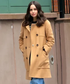 The Life List 2025 Sofia Carson Brown Wool Coat