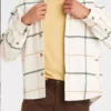 The Neighborhood Dave White Plaid Shacket For Sale