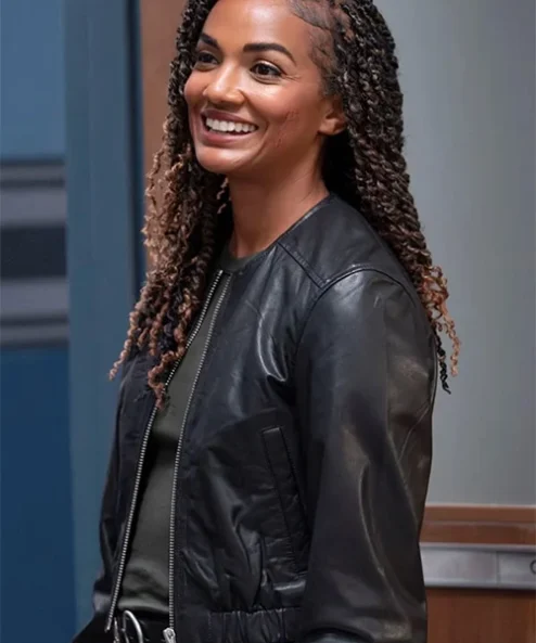 The Rookie Nyla Harper Black Leather Jacket