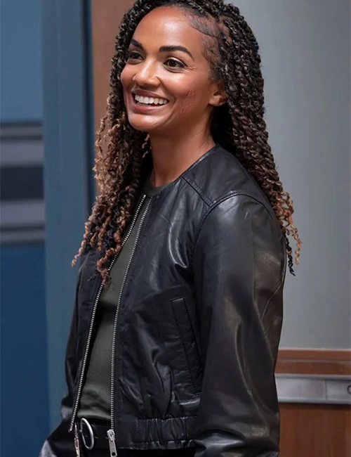 The Rookie Nyla Harper Black Leather Jacket