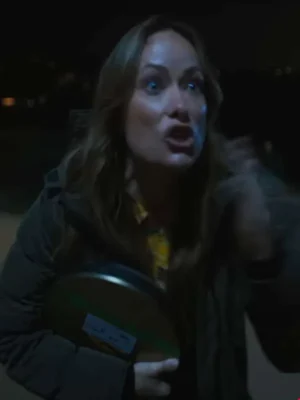 The Studio S01 Olivia Wilde Green Puffer Coat