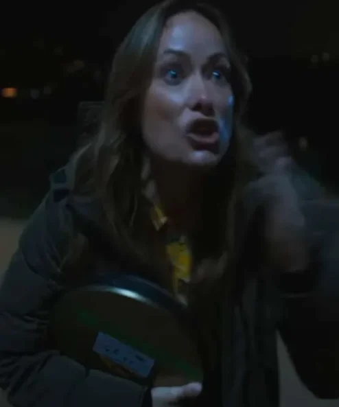 The Studio S01 Olivia Wilde Green Puffer Coat