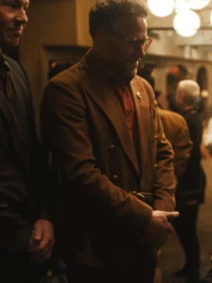 The Studio Seth Rogen Brown Coat