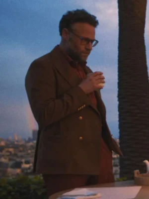 The Studio Seth Rogen Brown Coat For Sale