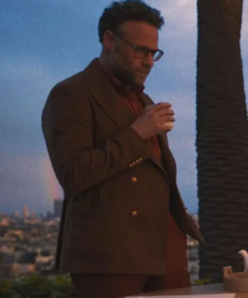 The Studio Seth Rogen Brown Coat For Sale