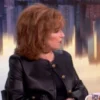 The View Joy Behar Black Leather Jacket