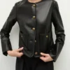 The View Joy Behar Leather Black Jacket